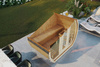 Outdoor sauna SUSI for 2-3 people with Harvia Vega sauna heater + freebies | cosmetics + sauna accessories | Finnish sauna | thermwood | Thermally Modified Wood