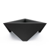 Designer-havebålsted Quality Spa TRIANGULAR —  3 mm stål, mat sort