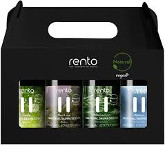 Rento Presentförpackning med naturlig bastudoft 4 x 100ml
