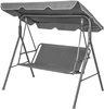 Base de asiento para columpio de jardín 140x100 cm gris MultiGarden