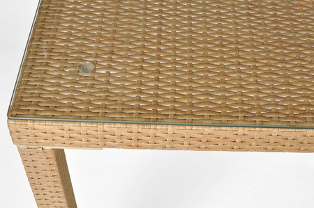 MALAGA 180 teknorattan hagebord - beige