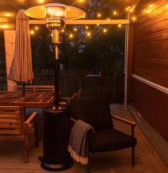 Gas Patio Heater 13 kW Glass Garden with Cover | Garden furniture, relaxation, modern style
