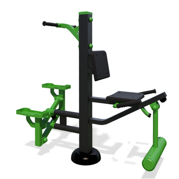 Doppelte Maschine für Hüftstreckung & Stepper SM126-136 – stärkt Bein- und Gesäßmuskeln, Outdoor-Fitness