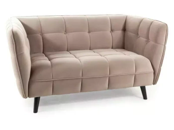 Sofa Castello Velvet 2 Dunkelbeige