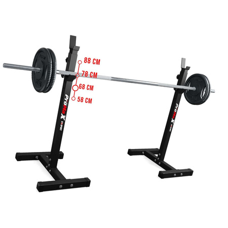 Banco de entrenamiento + dos soportes para barra