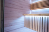 Mājas sausā sauna ar HARVIA plīti un 6 kW krāsu terapiju 200 x 170 x 210 cm | Home SPA | Dabīga koksne