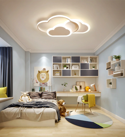 ΠΑΙΔΙΚΟ ΦΩΤΙΣΤΙΚΟ ΟΡΟΦΗΣ LED ΛΕΥΚΑ ΣΥΝΝΕΦΑ 58W + ΤΗΛΕΧΕΙΡΙΣΤΗΡΙΟ DL-I03