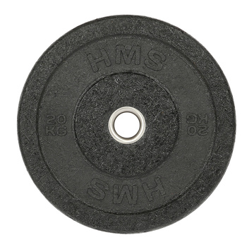 Czarny Talerz Olimpijski Bumper 5 - 25 KG HMS