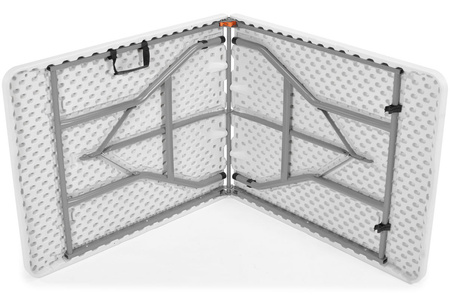 Розкладний стіл для кейтерингу довжиною 240 см - білий