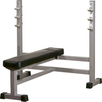 Banco horizontal para supino BT304 – banco robusto para barra para treino de força profissional