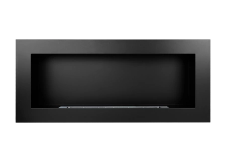 Biofireplace 900x400 Μαύρο Δομικό - Μοντέρνο Τζάκι Βιοαιθανόλης χωρίς Καμινάδα