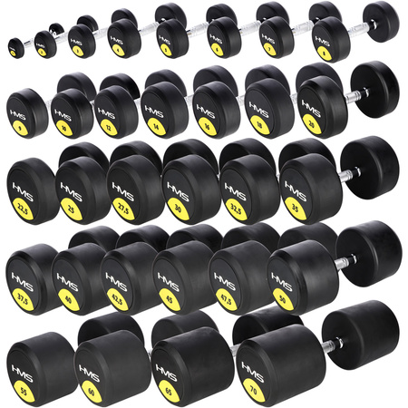 HG Pro KG Rubberized HMS Dumbbells