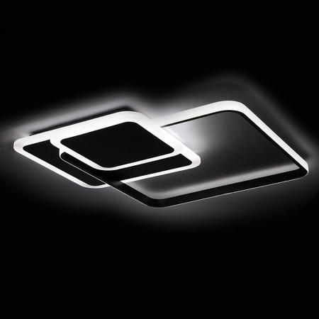 PLAFONIERĂ DECORATIVĂ 72W NEGRU + TELECOMANDĂ DL-F06