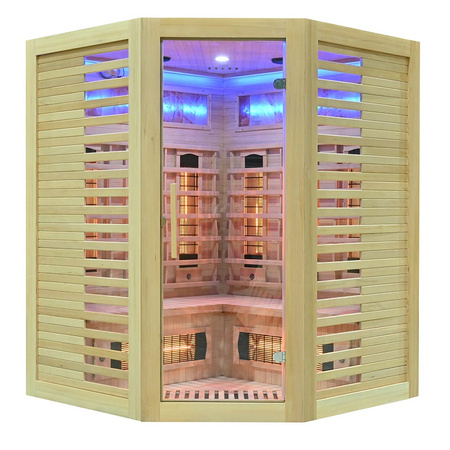 MO-RL3CS Infrasarkanā sauna ar sāls akmeni | Wellness | Relax | Spa | Elegants minimālisms | Gatavs uzstādīšanai