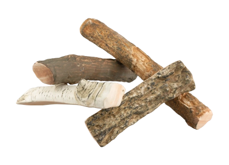 Keramikscheite MIX Holz für Kamine - dekorativ für Biokamine und Gaskamine