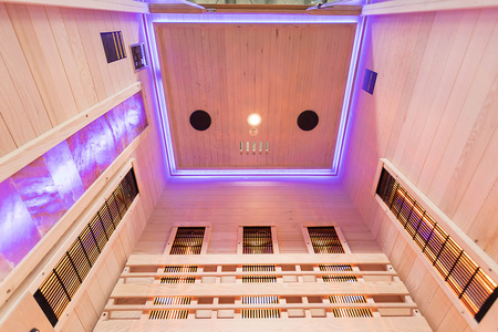 MO-EA2R-M COMBO infrasarkanā/ somu sauna ar HARVIA 3,5 kW plīti un sāls akmeni | Wellness | Relax | Spa | Gatavs uzstādīšanai | Elegants minimālisms