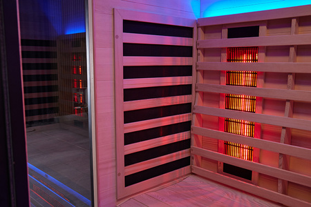 Сауна OFS06B-4 – Компактна вътрешна сауна за апартамент / Инфрачервена сауна