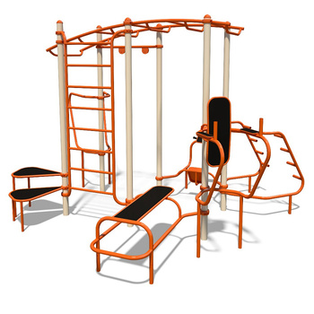 Multifitness Gym Station MF5.4 - Professionel Udendørs Station