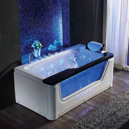 Mājas burbuļvanna | Spa NEVADA 912 Black 170x90 | LED Jacuzzi