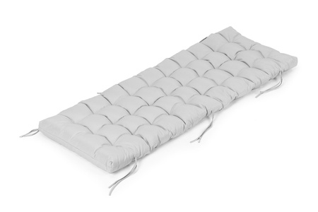 Velký polštář na zahradní židli | Lehátko na terasu až balkon Šedá 145 x 52 cm | zahradní nábytek, volný čas, moderní styl