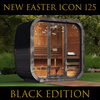 Sauna Icon 125 - Sauna da Giardino Compatta e Moderna / Solo riscaldamento elettrico / Pareti w Thermowood di alta qualità