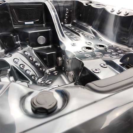 Dārza džakuzi SPA403 230x230 cm - ekskluzīva spa vanna 4 personām