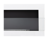 Bio-ethanol wandhaard 900x400 met glas – glanzend wit, moderne bio-ethanol haard