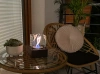 Chimenea ecológica independiente Smart negra mate estructurada