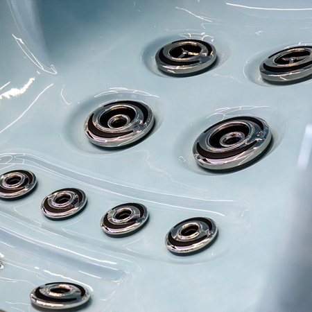 Aia mullivann SPA341 Bright Ocean Wave koos tumehalli plaadiga 220x156 cm - lõõgastumine ja elegants teie aias.