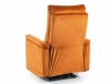 Neptun M Velvet chair with massage function - Cinnamon