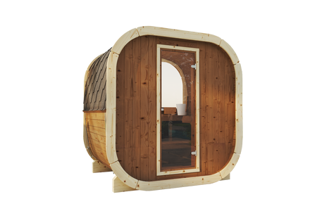 Āra sauna Eke 130 3-4 personām / tikai elektriskā apkure / augstas kvalitātes ziemeļu egles (priežu termālā koksne) | Wellness | Relaksācija | SPA | Wellness | Relaksācija | SPA | Ziemeļu stils | Termālā koksne