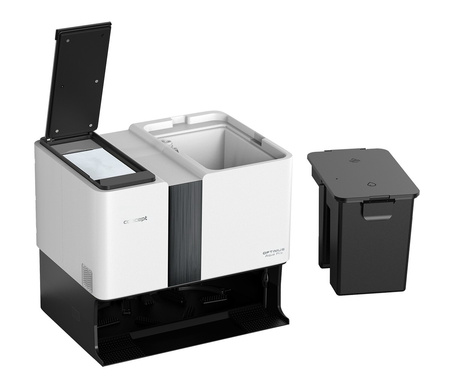 OPTIMUS Aqua Pro Laser 3D VR4050 – robot aspirateur-laveur 2-en-1 avec une aspiration puissante de 5000 Pa, station autonome, lavage et séchage des serpillières, navigation laser 3D et autonomie jusqu’à 270 min