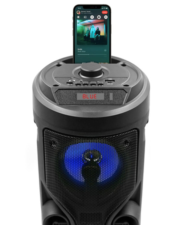 SQUEAK Harmony SQ1004 Bluetooth 5.0 EDR-högtalare med karaoke - 40 W, USB, microSD, uppladdningsbar, LED
