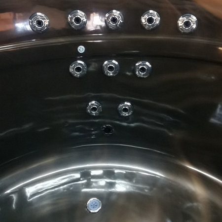 Wanna ogrodowa z hydromasażem DELLA 916 Magma Gold, obudowa antracyt 170x170 cm – wyjątkowe SPA w Twoim ogrodzie