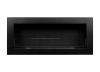 SLIM bioetanolkamin 900x400 svart strukturerad med glas