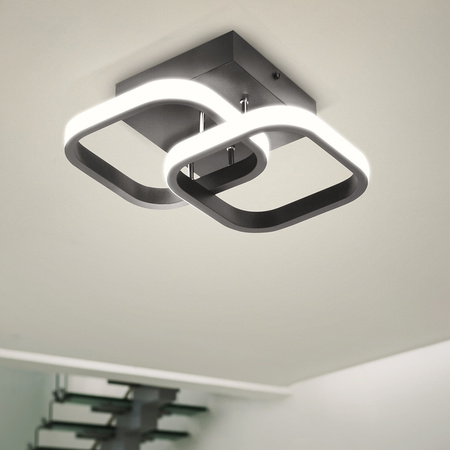 Sufi Square lamp 22W BLACK DL-B02- NEUTRAL COLOR