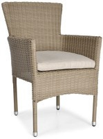 SONATA Technorattan-Sessel – Dunkelbeige