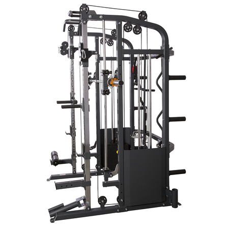 Cyklop 2 + 60kg Talerzy Olimpijskich 4x5kg 4x10kg UWN070 Suwnica Ze Stosem Semi Comercial HMS