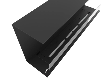 Élégante bio-cheminée Inside C1200 v1 — cheminée minimaliste à encastrer dans une niche (3 l, brûleur 1000 mm)