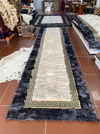 Prabangus "Premium" avikailio kilimas - "Versace" stiliaus, skirtas elegantiškam ir klasikiniam interjerui