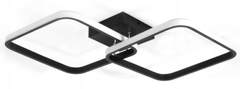 Lámpara decorativa 2 cuadrados 52W Negro DL-Z02