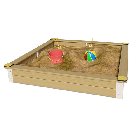 Sandkasten 2m TE332 – Klassischer Sandkasten für Kinder