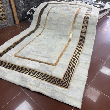 Covor manual din piele de oaie naturală Versations cadou de lux pentru acasă covor de blană moale