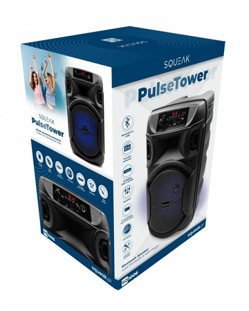 SQUEAK PulseTower 1000W Bluetooth безжичен високоговорител с функция караоке - 30W мощност, Bluetooth 5.3
