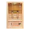 Sauna de infrarrojos con piedras de sal del Himalaya MO-EA2R | Wellness | Relax | SPA | Madera Termotratada | Madera Natural