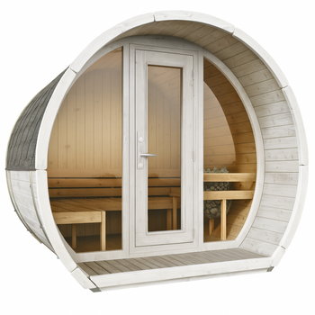 Sauna zewnętrzna Susi 200 dla 3-4 osób / NOWA KOLEKCJA RAINBOW /  Tylko ogrzewanie elektryczne / Wysokiej Jakości Świerk Nordycki | Wellness | Relaks | SPA | Wellness | Relax | SPA | Nordycki Styl | Drewno Termiczne