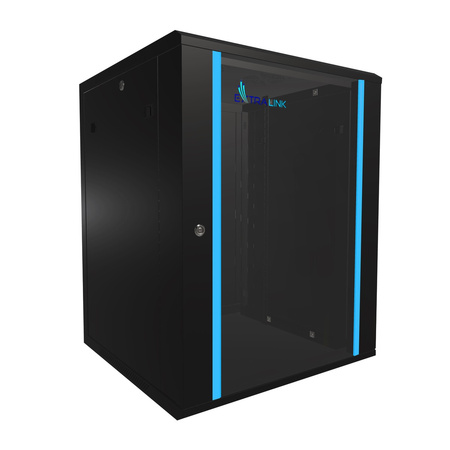 Extralink 15U 600x600 Black | racková skriňa | montáž na stenu