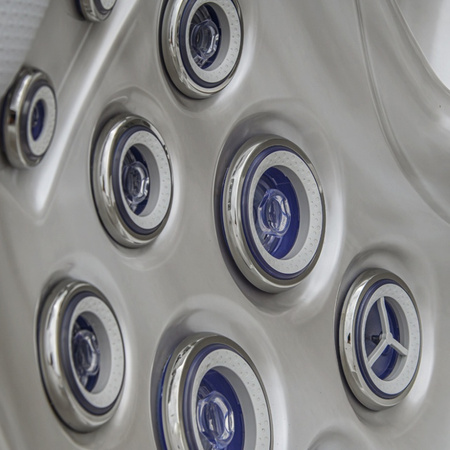 Dārza džakuzi SPA566 200x200 cm - luksusa spa vanna ar burbuļvannu dārzam un terasei