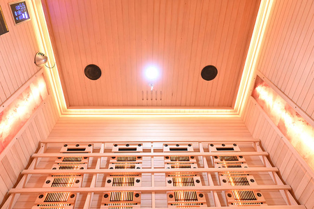 MO-RL4ST Infrasarkanā sauna ar sāls akmeni un turmalīniem | Wellness | Relax | SPA | Elegants minimālisms | Luksusa atpūta