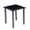 Gartenliege-Set mit Beistelltisch | Liegen mit Beistelltisch für Terrasse oder Balkon Schwarz/Grau | Gartentisch, Terrasse, Entspannung im Freien